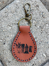 Load image into Gallery viewer, Hand Stitched Leather Key Chains