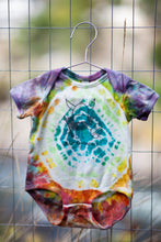 Load image into Gallery viewer, TIE DYE 'You are fantastic!' baby onesie