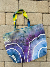 Load image into Gallery viewer, TIE DYE Large &#39;Please Take Note&#39; tote bag
