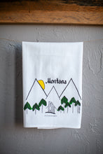 Load image into Gallery viewer, Montana Mountains Tea Towel