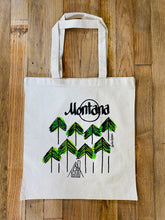 Load image into Gallery viewer, 15"x15" Montana woodsy tote bag