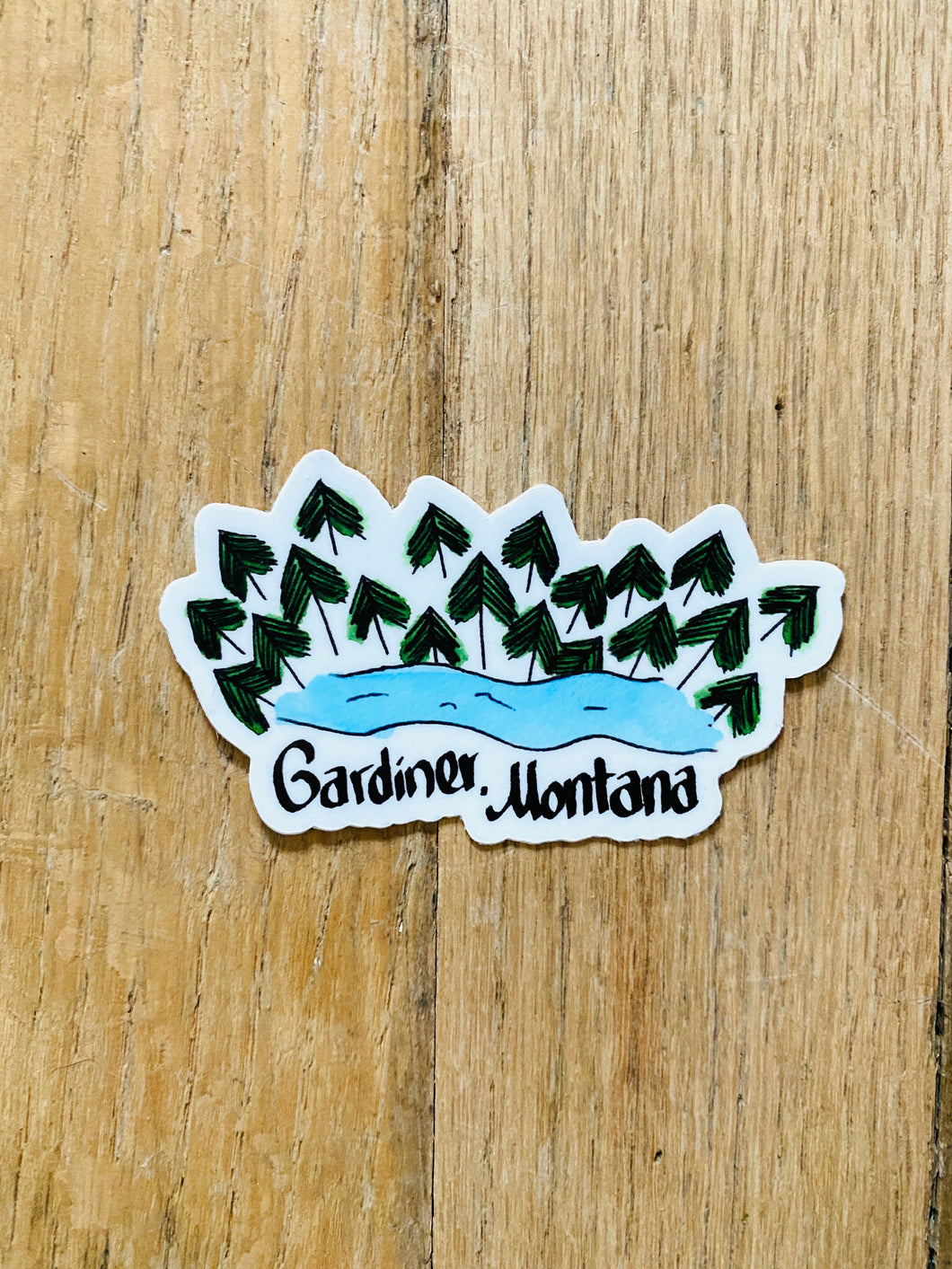 Gardiner Montana River Sticker 3