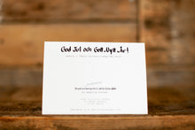 Load image into Gallery viewer, Swedish 'Merry Christmas & Happy New Year' greeting card