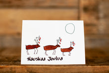 Load image into Gallery viewer, Finnish 'Merry Christmas Happy New Year' greeting card