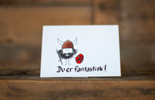 Load image into Gallery viewer, Norwegian :: "Du er fantastisk!" greeting card