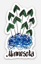 Load image into Gallery viewer, Minnesota Lake Sticker 3"