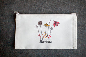 Montana Wildflower Zipper Pouch