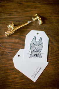 "Orange Cat" Card Tag