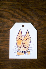 Load image into Gallery viewer, &quot;Orange Cat&quot; Card Tag
