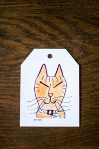 "Orange Cat" Card Tag