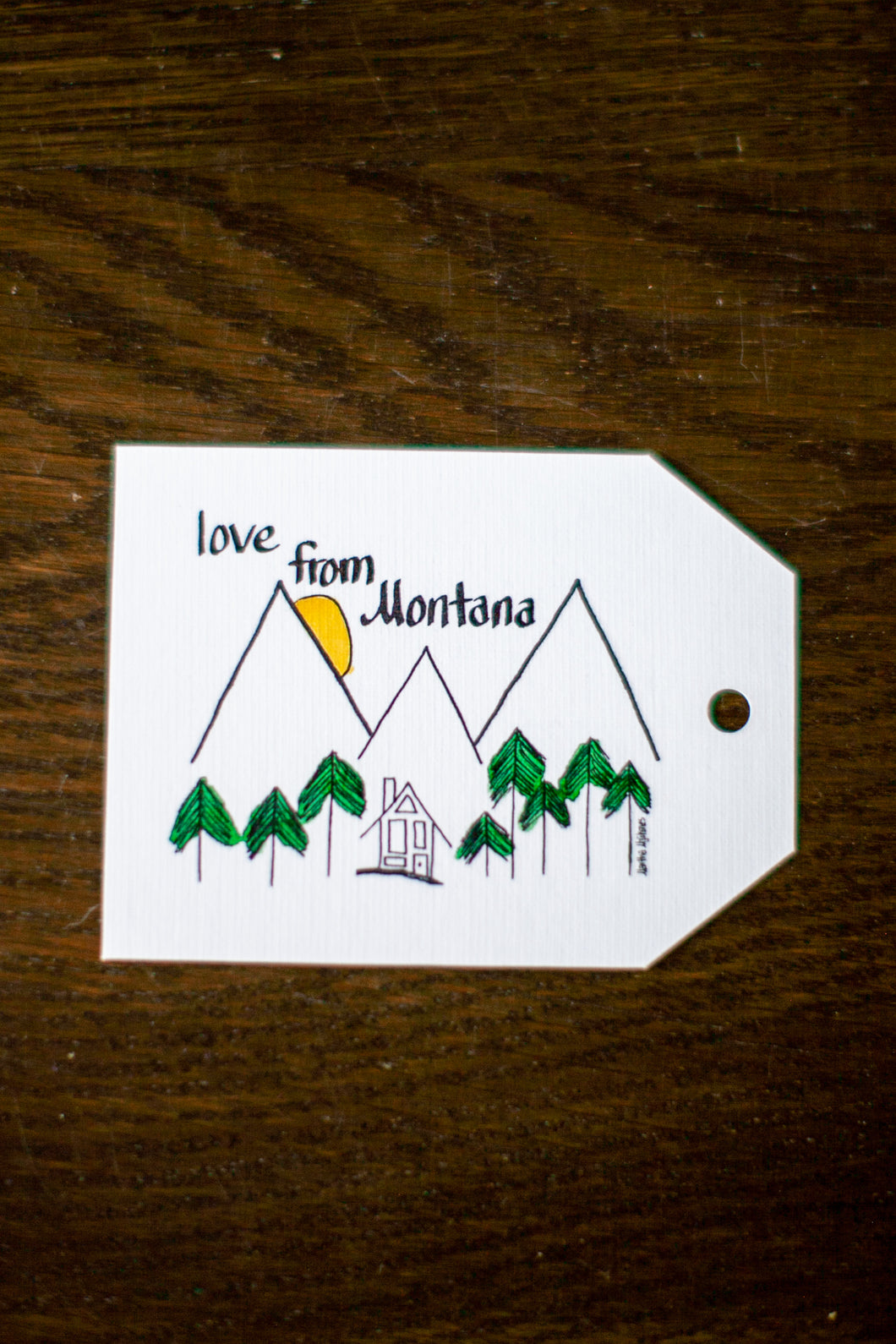 Love from Montana Card Tag