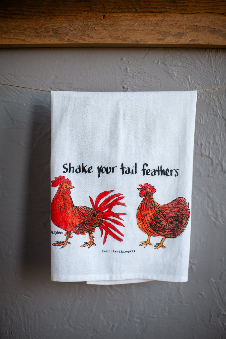 Shake Your Tail Feathers Tea Towel