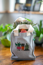 Load image into Gallery viewer, Mini Embroidered Tote - Veggie
