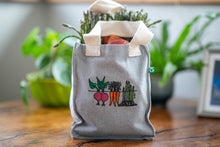 Load image into Gallery viewer, Mini Embroidered Tote - Veggie
