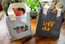 Load image into Gallery viewer, Mini Embroidered Tote - Veggie
