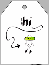 Load image into Gallery viewer, &quot;Hi!&quot; Card Tag
