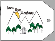 Load image into Gallery viewer, Love from Montana Card Tag
