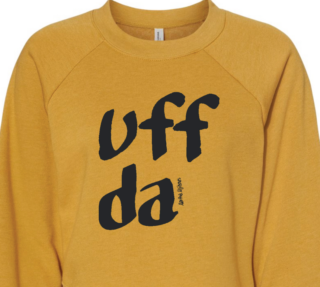 'Uff da' crop sweatshirt