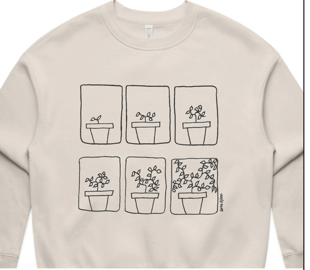 'Plant Growth' crop sweatshirt