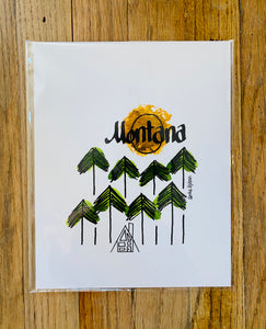 Montana Mountain Print
