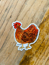 Load image into Gallery viewer, Red Hen + Rooster 3&quot; Stickers
