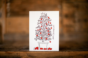 'Merry Christmas and Happy New Year' greeting card