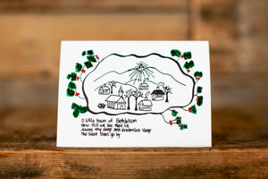 'O little town of Bethlehem' greeting card