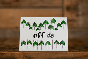 Uff Da greeting card