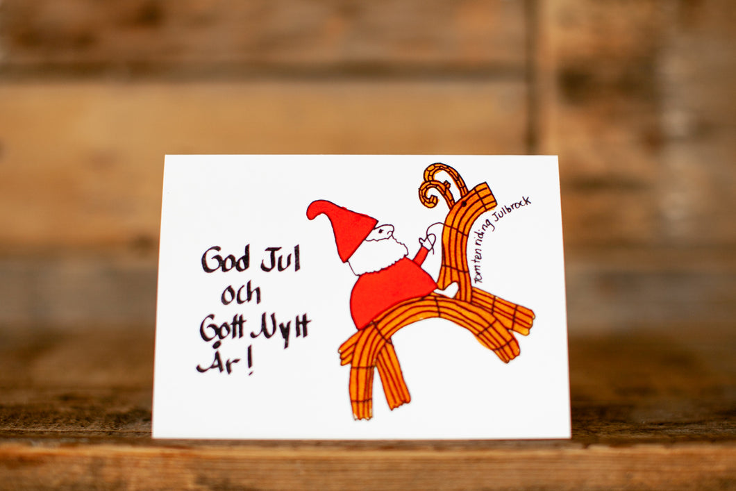 Swedish 'Merry Christmas & Happy New Year' greeting card