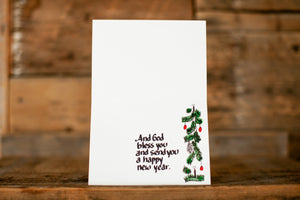 'Love and joy come to you' greeting card