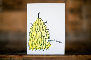 "Thanks a Bunch!" greeting card