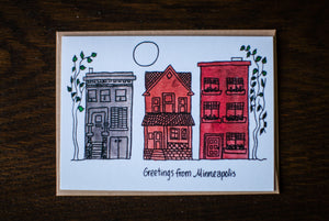 CUSTOM order :: "Greetings from ... " greeting card