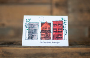"Greetings from Minneapolis" greeting card