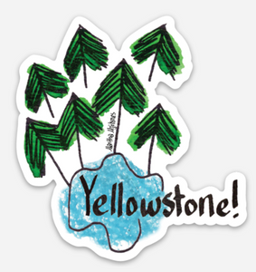 3" Lake Yellowstone sticker