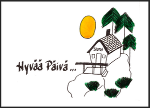 "Good day Finnish friend" greeting card