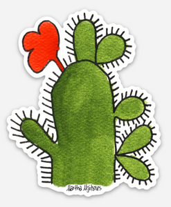 Prickly Pear Cactus 3" Sticker