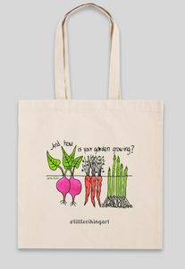 15x15" gardener's tote bag