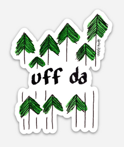 Uff Da 3" Sticker